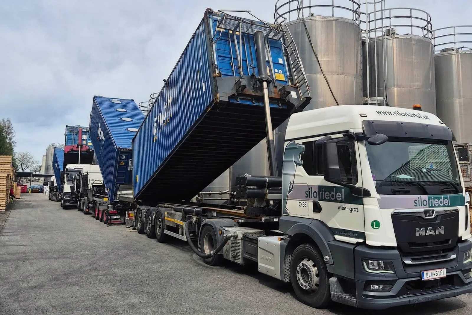 Containertransporte